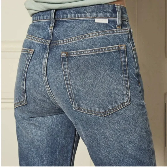 Boyish Tommy Jeans High Rise Straight Greed Wash Cotton Button Fly 26 Raw Hem - Picture 3 of 16